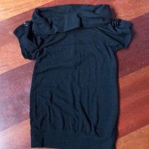 Black sweater blouse